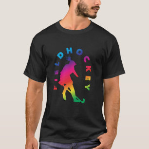 Feldhockeyspieler Lebendige Silhouette T-Shirt
