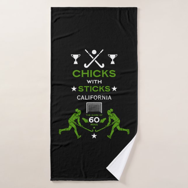 Feldhockeysport Badehandtuch (Badehandtuch)