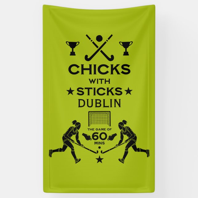 Feldhockeysport Banner (Vertikal)