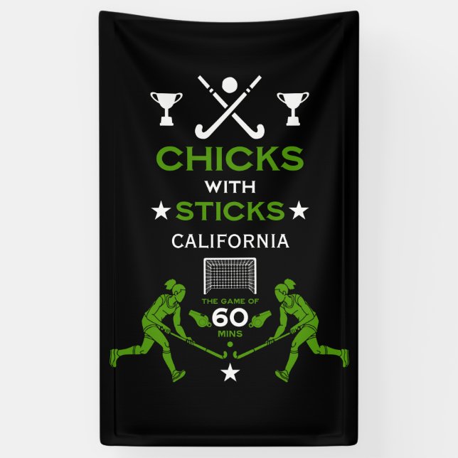 Feldhockeysport Banner (Vertikal)
