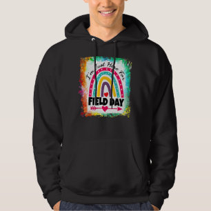 Feldlehrer Regenbogen Ich bin nur hier für Field D Hoodie