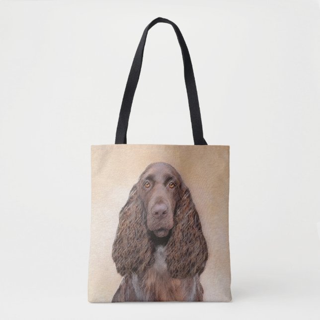 Feldspanelmalerei - Niedliche Original-Hundekunst (Vorderseite)
