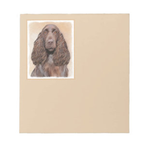 Feldspanelmalerei - Niedliche Original-Hundekunst Notizblock
