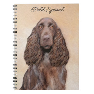 Feldspanelmalerei - Niedliche Original-Hundekunst Notizblock