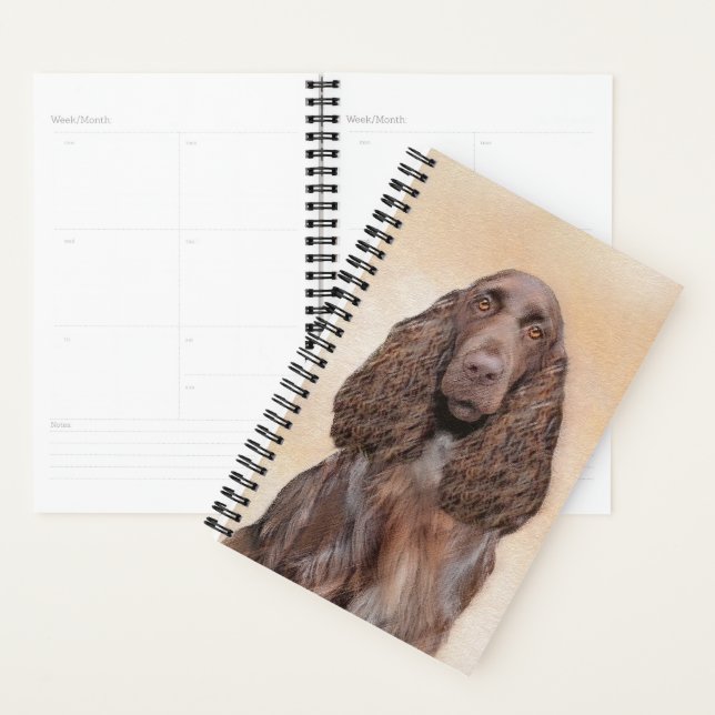 Feldspanelmalerei - Niedliche Original-Hundekunst Planer (Anzeige)
