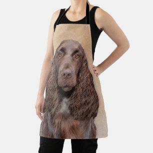 Feldspanelmalerei - Niedliche Original-Hundekunst Schürze