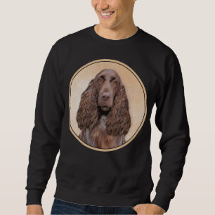 Feldspanelmalerei - Niedliche Original-Hundekunst Sweatshirt