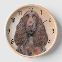 Feldspanelmalerei - Niedliche Original-Hundekunst