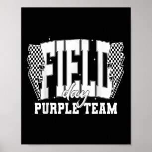 Feldtag Lila Team Colour War Camp Team Spiel Com Poster