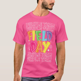 Feldtag Lila Team Colour War Camp Team Spiel Com T-Shirt