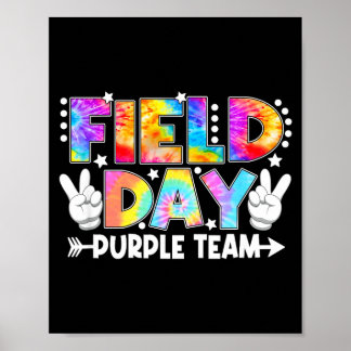 Feldtag Lila Team Lustig für Lehrer Kinder Feld Poster