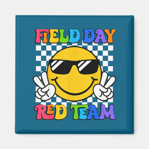 Feldtag Rot-Team lustig für Lehrer Kinder Feld Magnet