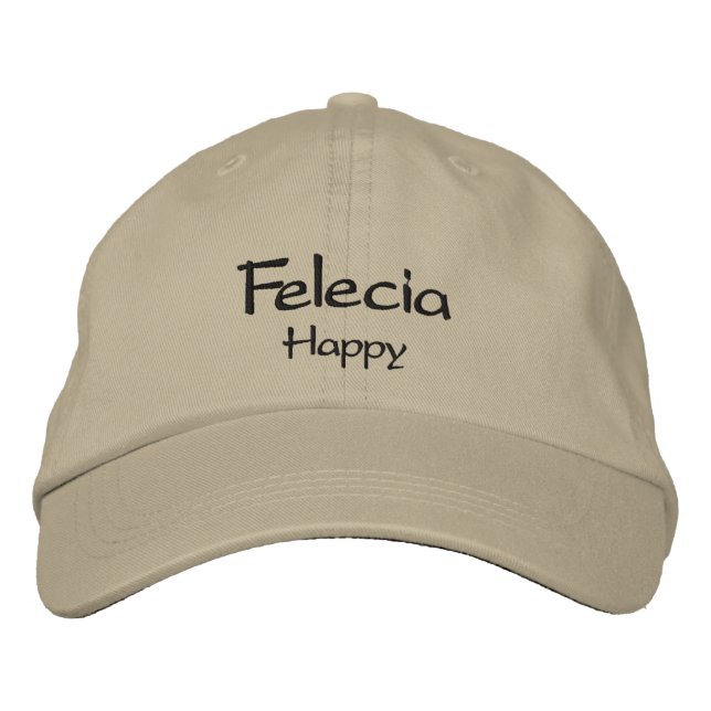 Felecia bestickte Baseballkappe / Hat (Vorderseite)