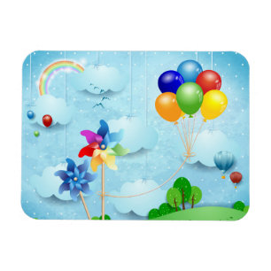 Felgen und Ballons Magnet