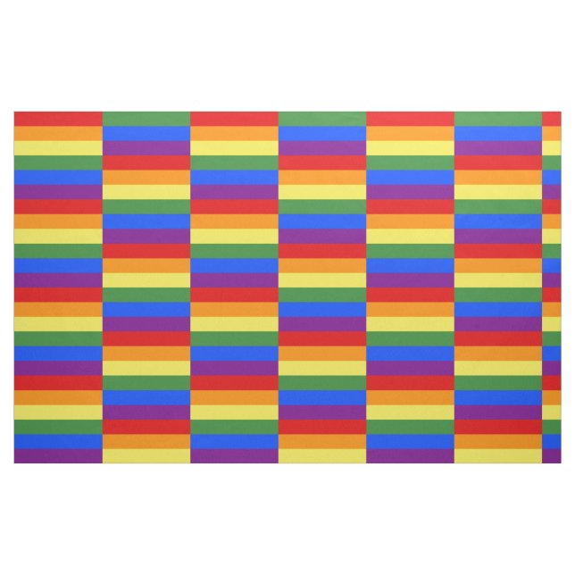 Felgenmuster für Regenbogenfarben Geometrisch Stoff (Fat Quarter (45,7 x 55,9 cm))