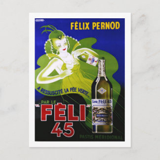 FELI 45 ABSINTH POSTKARTE