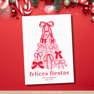 Felices Fiestas Modern Holiday Card Feiertagskarte