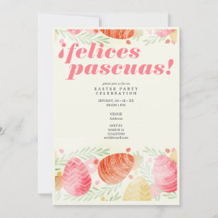 Felices Pascuas Easter Celebración de Resurrección Einladung