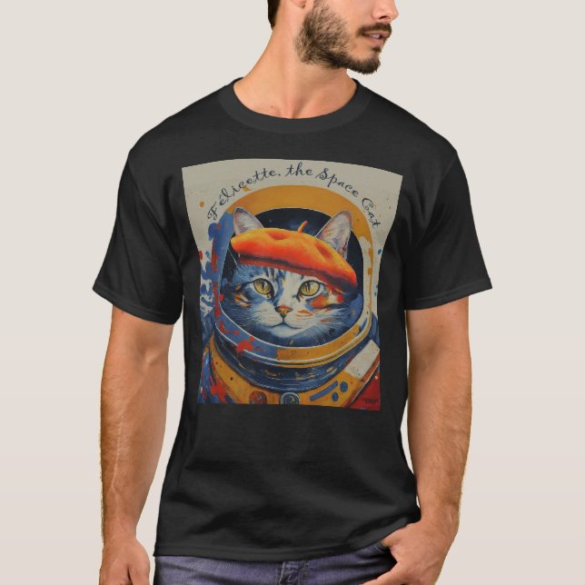 Felicette the Space cat T-Shirt (Vorderseite)