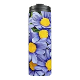 Felicia Blaue Gänseblümchen Thermosbecher