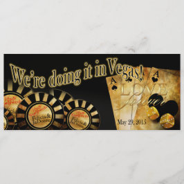 Felicia Champagne Shimmer Las Vegas Deluxe Wedding Einladung