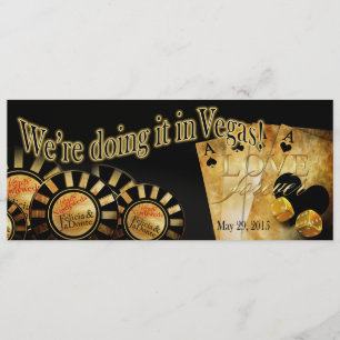 Felicia Champagner Schimmer Las Vegas Deluxe Hochz Einladung