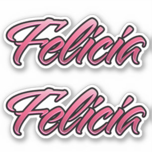 Felicia faded pink Aufkleber Sticker Stickerset