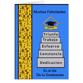 Felicidades en-Durchmesserde tu graduacion Karte