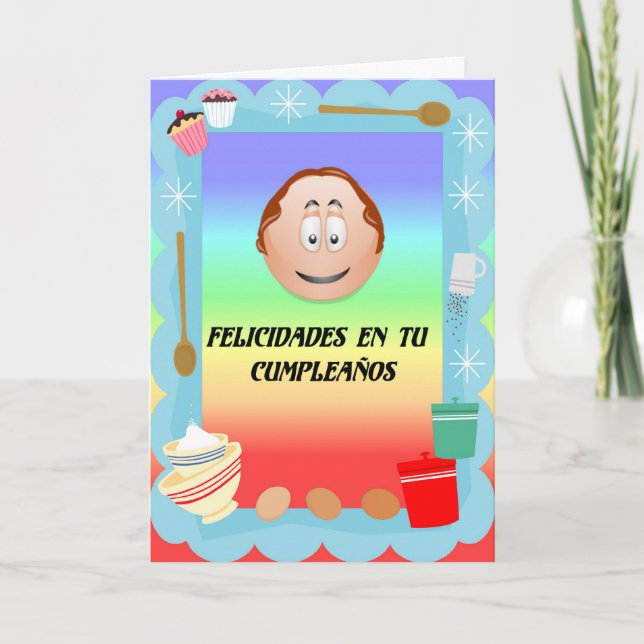 Felicidades en tu cumpleanos karte (Vorderseite)