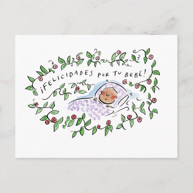 Felicidades pu tu be postkarte (Vorderseite)