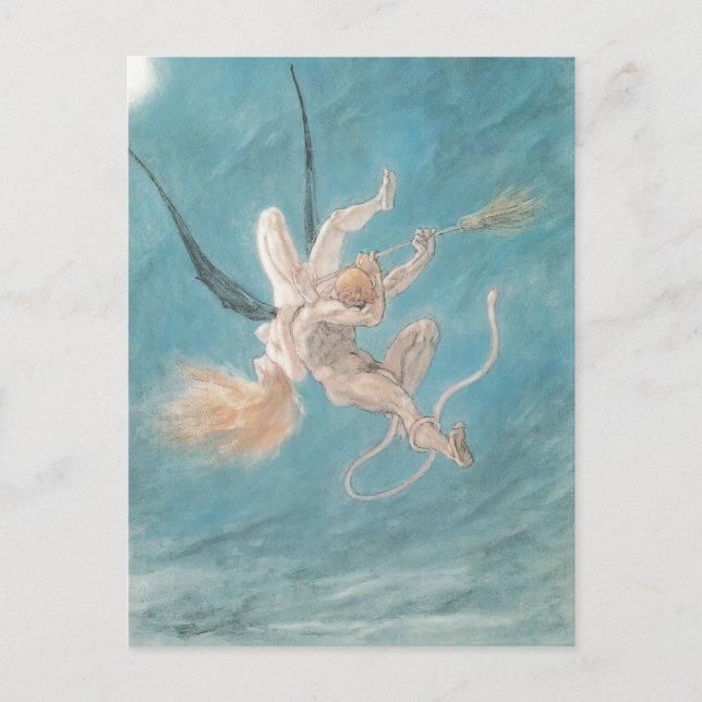 Felicien Rops - der Satanic. Entfernen Postkarte (Vorderseite)