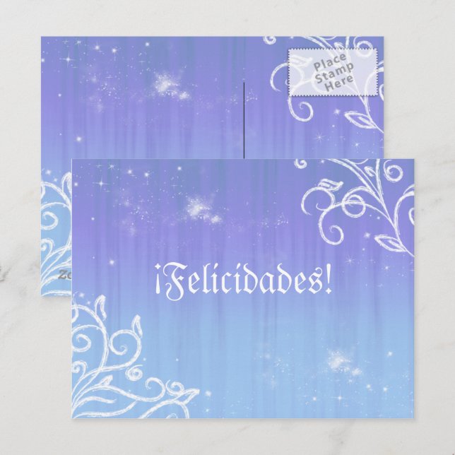 Felicitación01 - Postales Postkarte (Vorne/Hinten)