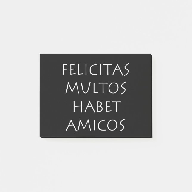 Felicitas multos habet amicos post-it klebezettel (Vorderseite)