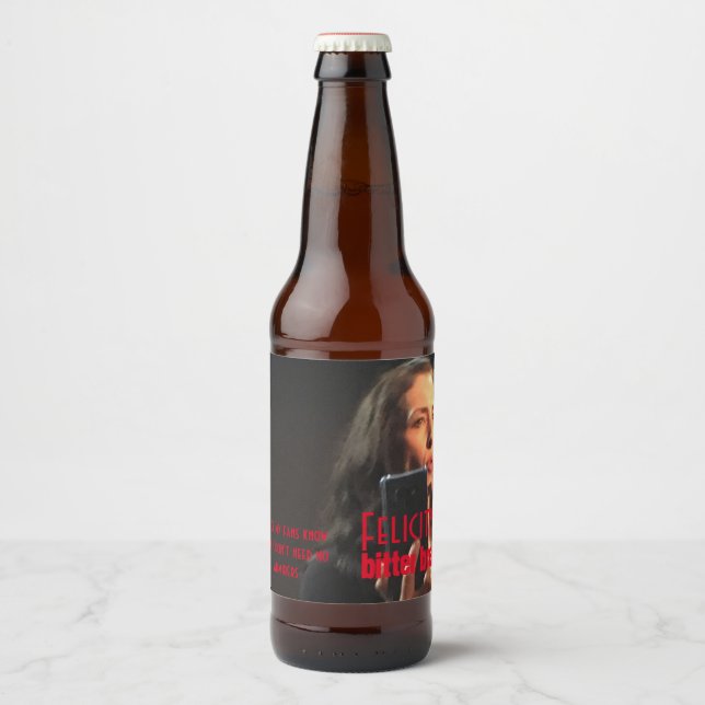 Felicity's Bitter Brew Label Bierflaschenetikett (Vorderseite)