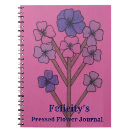 Felicitys gepresstes Blumenjournal Notizblock
