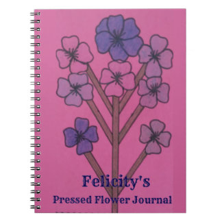 Felicity's Pressed Flower Journal Notizblock