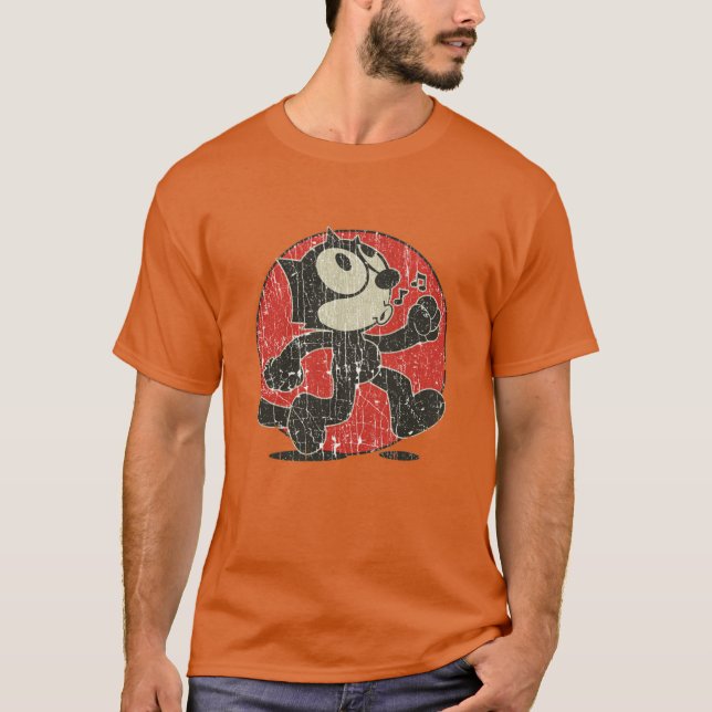 Felihe Katze weiterlaufendes Mädchen T-Shirt (Vorderseite)