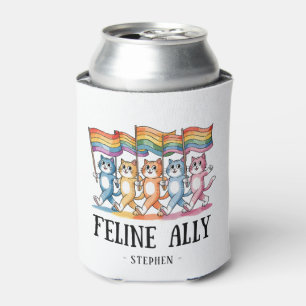 Feline Ally - Rainbow Cat LGBTQ Pride Dosenkühler