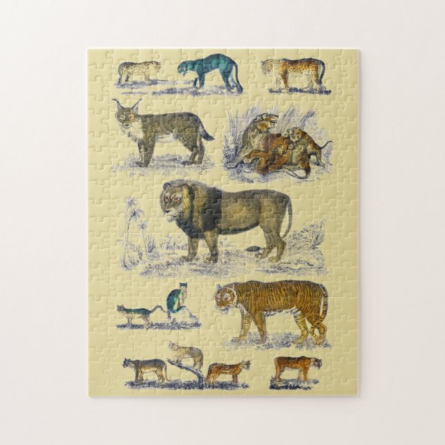 Feline Animals Puzzle (Vertikal)