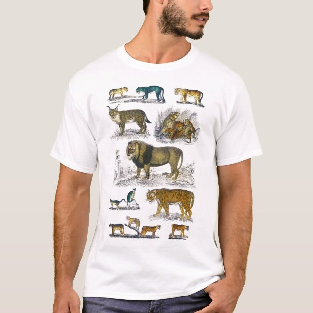 Feline Animals T-Shirt (Vorderseite)