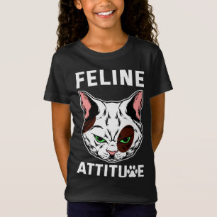 Feline Attitude Cat Mood Pet Character T-Shirt