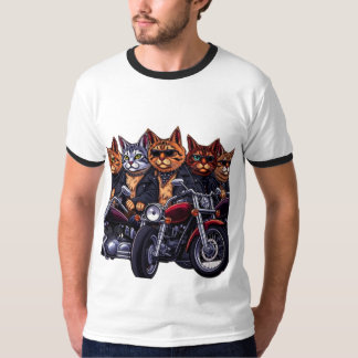 Feline Biker Gang T-Shirt