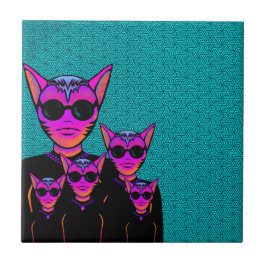 Feline character fliese