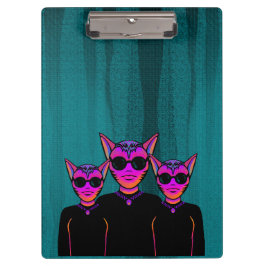 Feline Character Klemmbrett