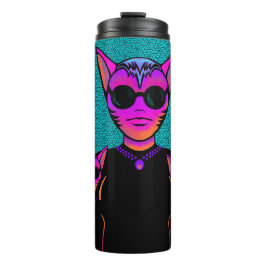 Feline character thermosbecher