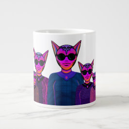 Feline characters Design Jumbo-Tasse