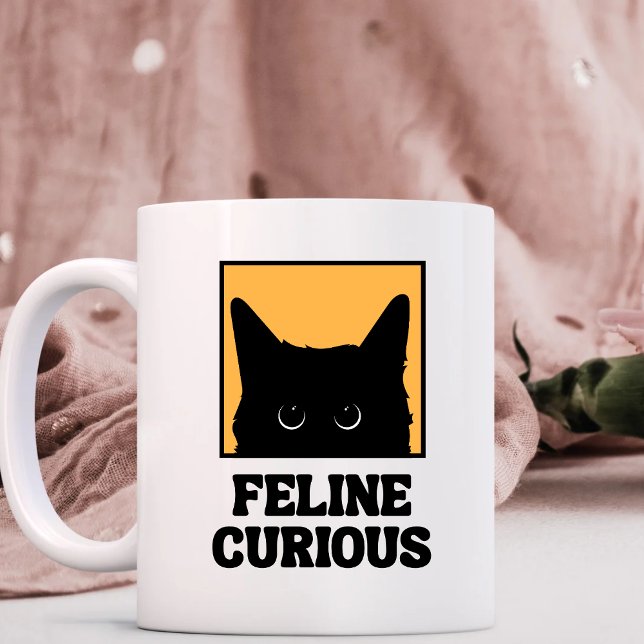 Feline Curious Cat Lover Tasse (Von Creator hochgeladen)