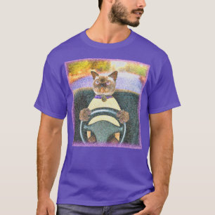 "Feline Driver" Niedliches Foto. Jetzt kaufen T-Shirt