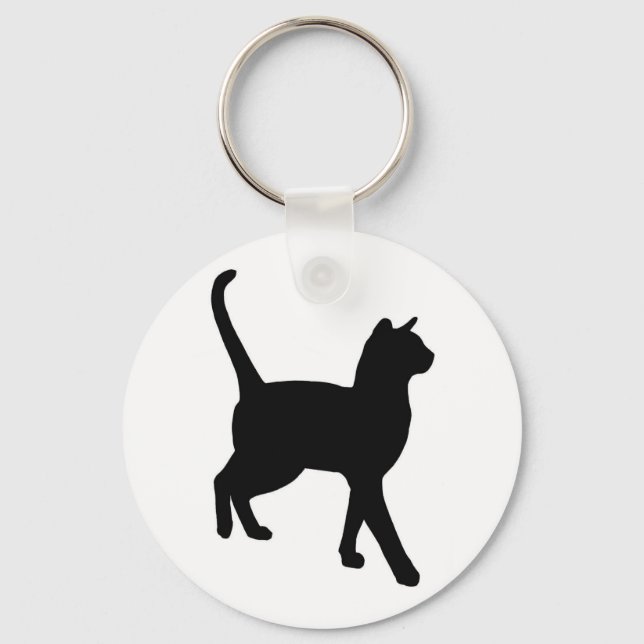 Feline Eleganz Schlüsselanhänger (Vorderseite)