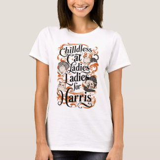 Feline Fandom: Kinderlose Katzen Ladys T-Shirt